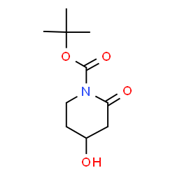 ChemSpider 2D Image | 1-Boc-4-hydroxy-2-oxopiperidine | C10H17NO4