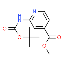 ChemSpider 2D Image | Methyl 2-[(tert-butoxycarbonyl)amino]isonicotinate | C12H16N2O4