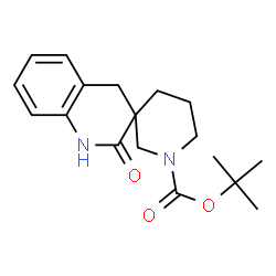 ChemSpider 2D Image | 1-Boc-2'-oxo-2',4'-dihydro-1'H-spiro[piperidine-3,3'-quinoline] | C18H24N2O3