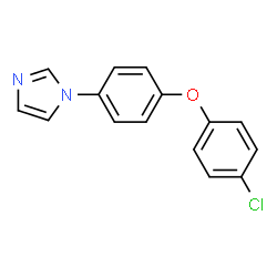 ChemSpider 2D Image | 1-(4-(4-Chlorophenoxy)phenyl)-1H-imidazole | C15H11ClN2O