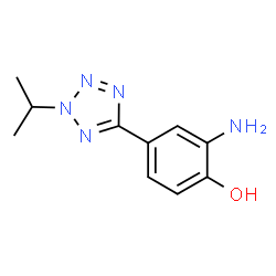 ChemSpider 2D Image | 2-Amino-4-(2-isopropyl-2H-tetrazol-5-yl)phenol | C10H13N5O