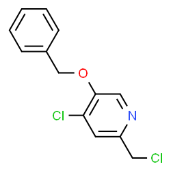 ChemSpider 2D Image | 5-(Benzyloxy)-4-chloro-2-(chloromethyl)pyridine | C13H11Cl2NO