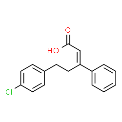 ChemSpider 2D Image | (2E)-5-(4-Chlorophenyl)-3-phenyl-2-pentenoic acid | C17H15ClO2