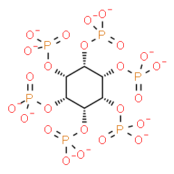 ChemSpider 2D Image | (1s,2s,3s,4s,5s,6s)-1,2,3,4,5,6-Cyclohexanehexayl hexakis(phosphate) | C6H6O24P6