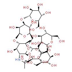 ChemSpider 2D Image | Man5GlcNAc-V | C38H65NO31