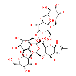 ChemSpider 2D Image | Man5GlcNAc-IV | C38H65NO31
