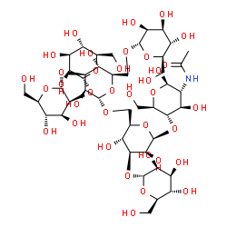 ChemSpider 2D Image | Man6GlcNAc-III | C44H75NO36
