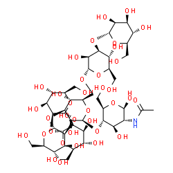 ChemSpider 2D Image | Man6GlcNAc-V | C44H75NO36