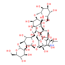 ChemSpider 2D Image | Man6GlcNAc-I | C44H75NO36