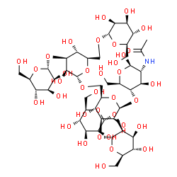 ChemSpider 2D Image | Man6GlcNAc-II | C44H75NO36