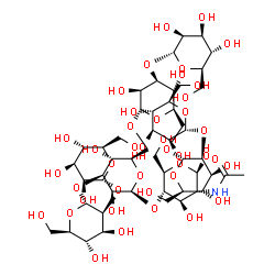 ChemSpider 2D Image | Man7GlcNAc-I | C50H85NO41