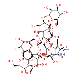 ChemSpider 2D Image | Man8GlcNAc-I | C56H95NO46