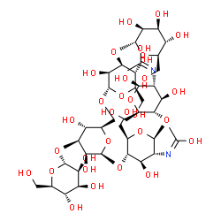 ChemSpider 2D Image | Man4GlcNAc2-II | C40H68N2O31