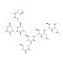 ChemSpider 2D Image | Man5GlcNAc2-I | C46H78N2O36