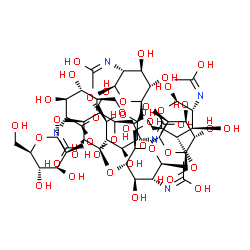 ChemSpider 2D Image | GlcNAc2Man2GlcNAcManGlcNAc2 | C58H97N5O41