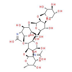 ChemSpider 2D Image | XylManGlcNAcFucGlcNAc | C33H56N2O24