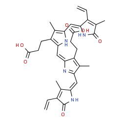 ChemSpider 2D Image | biliverdin | C33H34N4O6