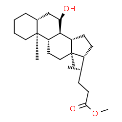 ChemSpider 2D Image | 7alpha-Hydroxy-5alpha-cholan-24-oic Acid Methyl ester | C25H42O3