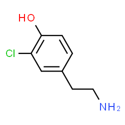 ChemSpider 2D Image | 3-chlorotyramine | C8H10ClNO
