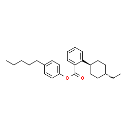 ChemSpider 2D Image | 4-Pentylphenyl 2-(trans-4-ethylcyclohexyl)benzoate | C26H34O2