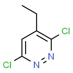 ChemSpider 2D Image | 3,6-Dichloro-4-ethylpyridazine | C6H6Cl2N2