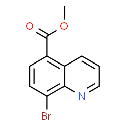 ChemSpider 2D Image | Methyl 8-bromo-5-quinolinecarboxylate | C11H8BrNO2