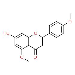 ChemSpider 2D Image | 7-Hydroxy-5-methoxy-2-(4-methoxyphenyl)-2,3-dihydro-4H-chromen-4-one | C17H16O5