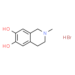 ChemSpider 2D Image | 2-Methyl-1,2,3,4-tetrahydro-6,7-isoquinolinediol hydrobromide (1:1) | C10H14BrNO2