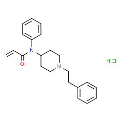 ChemSpider 2D Image | ACRYLFENTANYL HYDROCHLORIDE | C22H27ClN2O