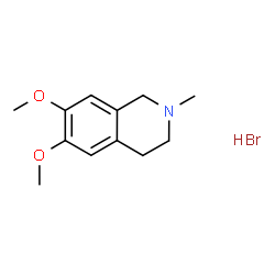 ChemSpider 2D Image | 6,7-Dimethoxy-2-methyl-1,2,3,4-tetrahydroisoquinoline hydrobromide (1:1) | C12H18BrNO2