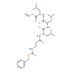 ChemSpider 2D Image | Vinyl N-[(benzyloxy)carbonyl]-beta-alanylleucylleucylleucinate | C31H48N4O7