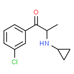 ChemSpider 2D Image | 1-(3-Chlorophenyl)-2-(cyclopropylamino)-1-propanone | C12H14ClNO