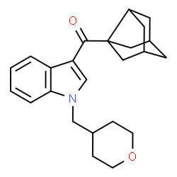 ChemSpider 2D Image | [1-(Tetrahydro-2H-pyran-4-ylmethyl)-1H-indol-3-yl](tricyclo[3.3.1.0~3,7~]non-3-yl)methanone | C24H29NO2