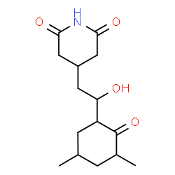 ChemSpider 2D Image | 4-[2-(3,5-Dimethyl-2-oxocyclohexyl)-2-hydroxyethyl]-2,6-piperidinedione | C15H23NO4