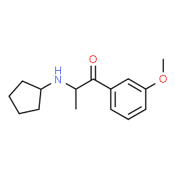 ChemSpider 2D Image | 2-(Cyclopentylamino)-1-(3-methoxyphenyl)-1-propanone | C15H21NO2