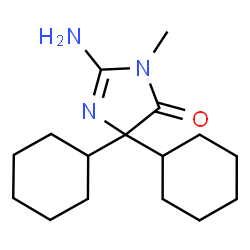 ChemSpider 2D Image | 2-Amino-5,5-dicyclohexyl-3-methyl-3,5-dihydro-4H-imidazol-4-one | C16H27N3O