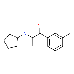 ChemSpider 2D Image | 2-(Cyclopentylamino)-1-(3-methylphenyl)-1-propanone | C15H21NO