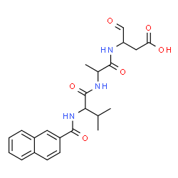 ChemSpider 2D Image | N-(2-Naphthoyl)valyl-N-(1-carboxy-3-oxo-2-propanyl)alaninamide | C23H27N3O6