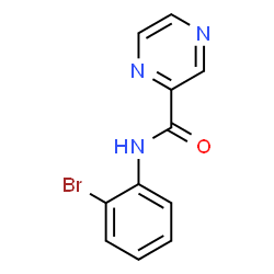 ChemSpider 2D Image | N-(2-Bromophenyl)-2-pyrazinecarboxamide | C11H8BrN3O