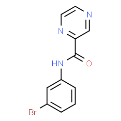 ChemSpider 2D Image | N-(3-Bromophenyl)-2-pyrazinecarboxamide | C11H8BrN3O