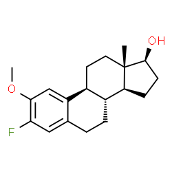 ChemSpider 2D Image | (17beta)-3-Fluoro-2-methoxyestra-1(10),2,4-trien-17-ol | C19H25FO2