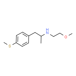 ChemSpider 2D Image | N-(2-Methoxyethyl)-1-[4-(methylsulfanyl)phenyl]-2-propanamine | C13H21NOS