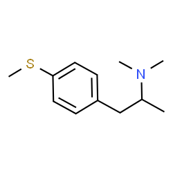 ChemSpider 2D Image | N,N-Dimethyl-1-[4-(methylsulfanyl)phenyl]-2-propanamine | C12H19NS