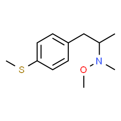 ChemSpider 2D Image | N-Methoxy-N-methyl-1-[4-(methylsulfanyl)phenyl]-2-propanamine | C12H19NOS