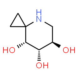 ChemSpider 2D Image | (6R,7S,8R)-4-Azaspiro[2.5]octane-6,7,8-triol | C7H13NO3
