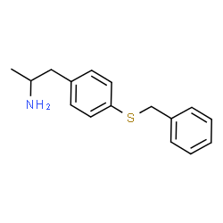 ChemSpider 2D Image | 1-[4-(Benzylsulfanyl)phenyl]-2-propanamine | C16H19NS