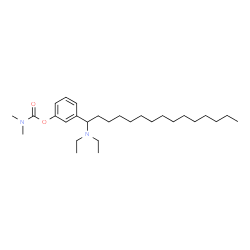 ChemSpider 2D Image | 3-[1-(Diethylamino)pentadecyl]phenyl dimethylcarbamate | C28H50N2O2