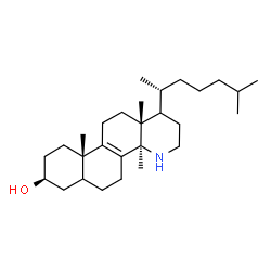 ChemSpider 2D Image | (4aR,8S,10aS,12aR)-4a,10a,12a-Trimethyl-1-[(2R)-6-methyl-2-heptanyl]-1,2,3,4,4a,5,6,6a,7,8,9,10,10a,11,12,12a-hexadecahydronaphtho[1,2-h]quinolin-8-ol | C28H49NO