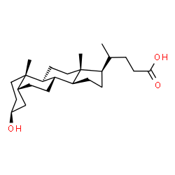 ChemSpider 2D Image | (3beta,5beta,8alpha,9beta)-3-Hydroxycholan-24-oic acid | C24H40O3