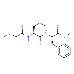 ChemSpider 2D Image | N-[(Methylsulfanyl)acetyl]-L-leucyl-N-methyl-L-phenylalaninamide | C19H29N3O3S